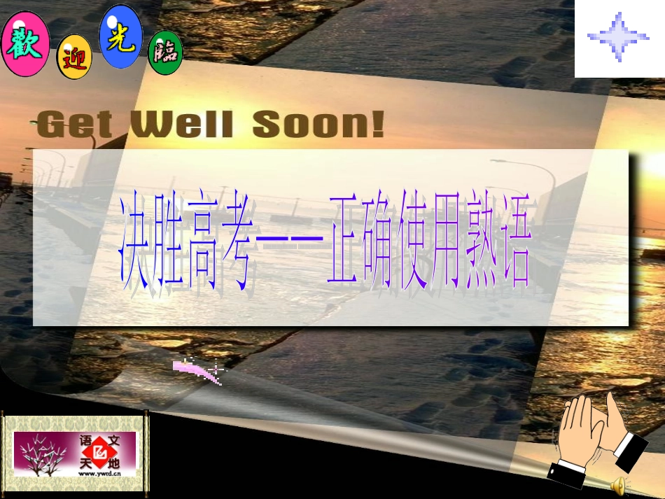 高三语文正确使用熟语训练课件_第1页