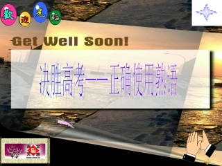 高三语文正确使用熟语训练课件