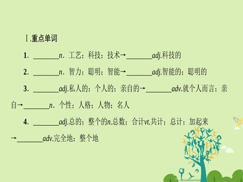 高中英语 Unit 3 Computers单元尾 核心要点回扣课件 新人教版必修2 课件_第2页