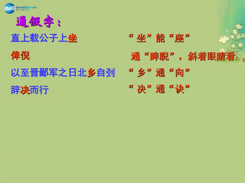 高中语文 魏公子列传课时3课件 苏教版选修(＜史记＞选读) 课件_第3页