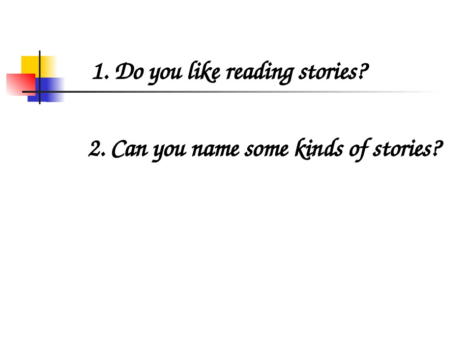 高中英语：161(Stories)课件(北师大版选修6) 课件_第2页