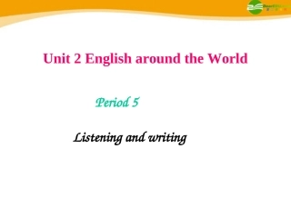 高中英语 English around the world-Extensive Reading课件 新人教版 课件