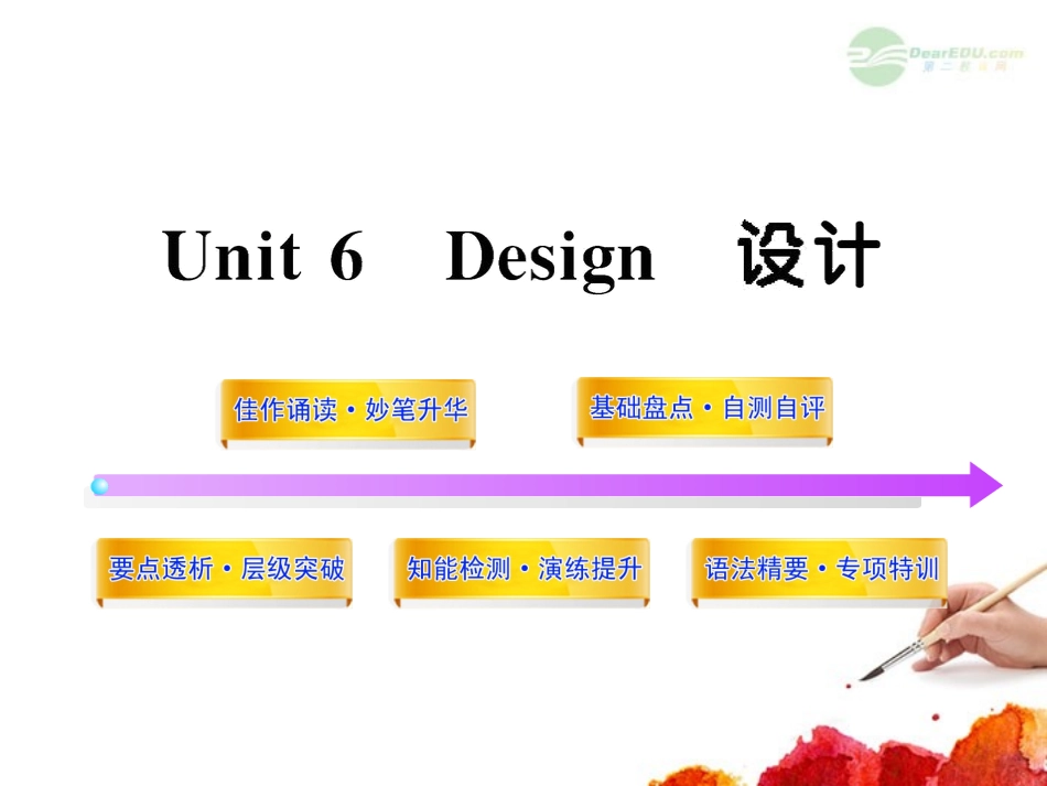 高中英语全程复习方略配套课件 Unit6(Design) 北师大版必修2  课件_第1页