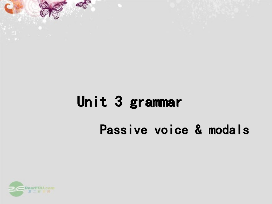 高一英语(unit 3 grammar)课件_第1页