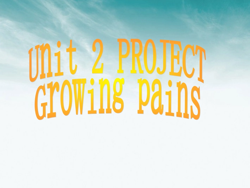 高中英语 模块一unit 2 Project课件 牛津版必修1 课件_第2页
