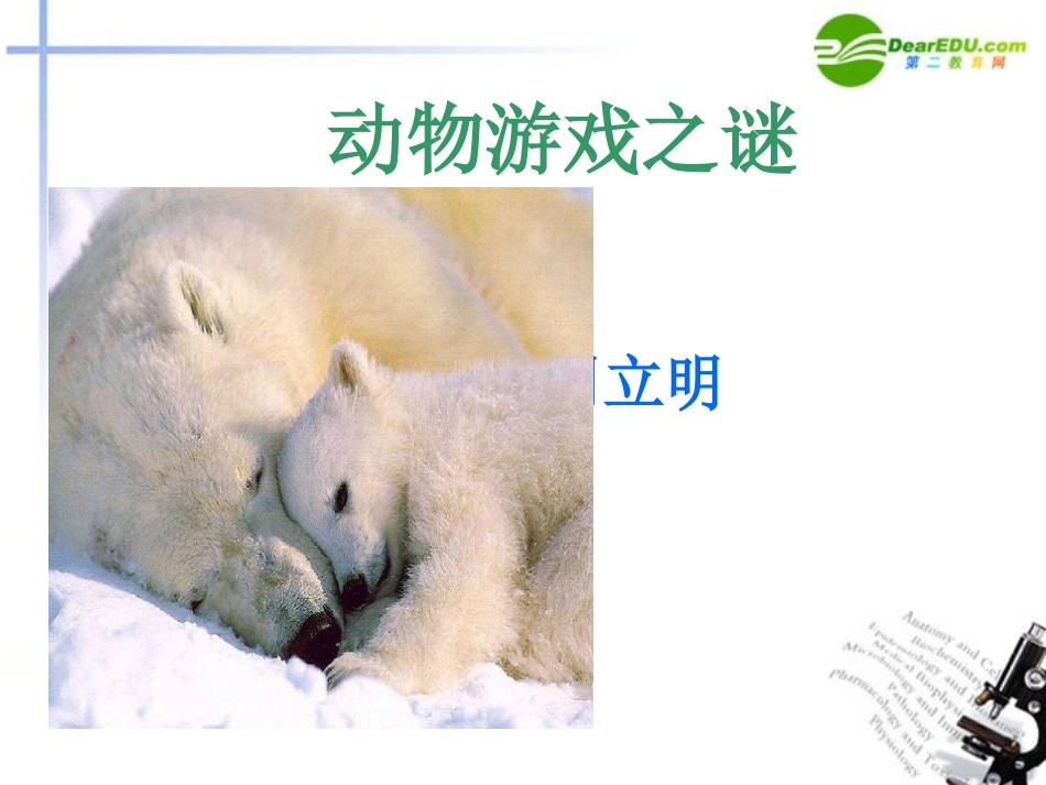 高中语文(动物游戏之谜)课件 新人教版必修3 课件_第2页