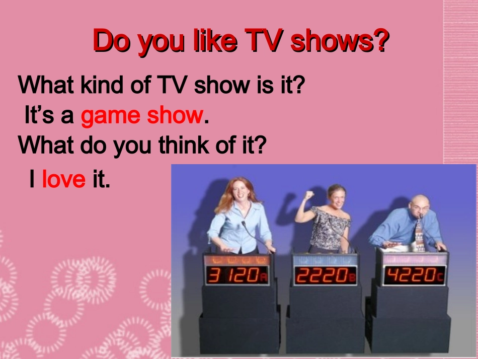 秋八年级英语上册(Unit 5 Do you want to watch a game show Section B)课件 (新版)人教新目标版 课件_第2页