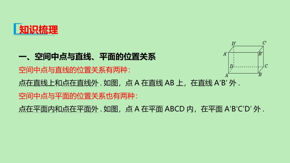 高中数学 第八章 立体几何初步 842 空间点、直线、平面之间的位置关系课件 新人教A版必修第二册 课件_第3页