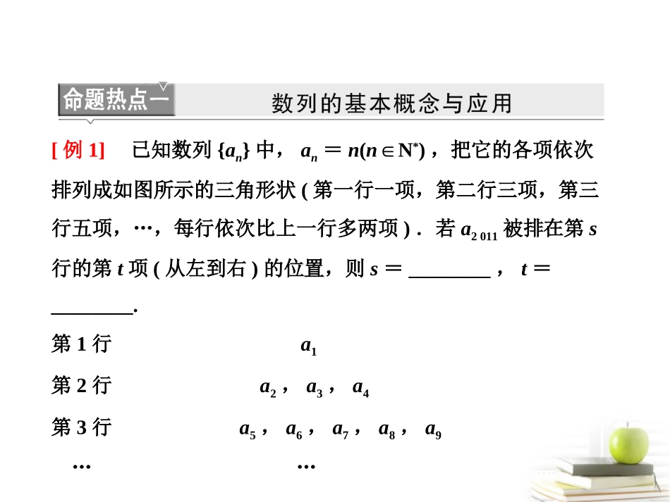 高考数学 第二部分命题区间三数列课件 新人教A版 课件_第3页