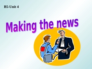高中英语Unit4 Making the news-period5课件 新课标 人教版 必修5 课件