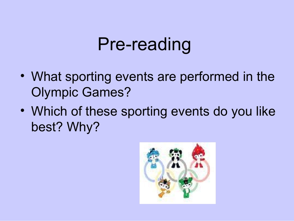 高中英语必修4Unit 2 Sporting events-projectppt 课件_第3页