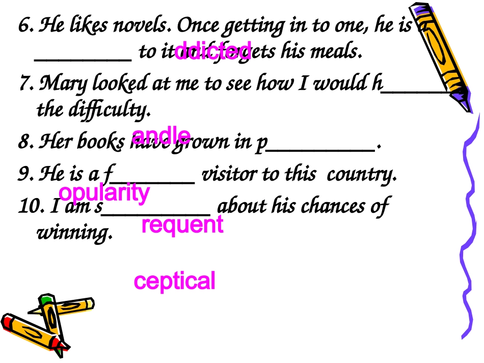 高中英语：Unit 3(The World online)课件-词汇单元测试(牛津译林版选修7) 课件_第3页