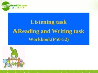 高二英语 Unit 1 Living well Workbook课件 2 新人教版选修7 课件