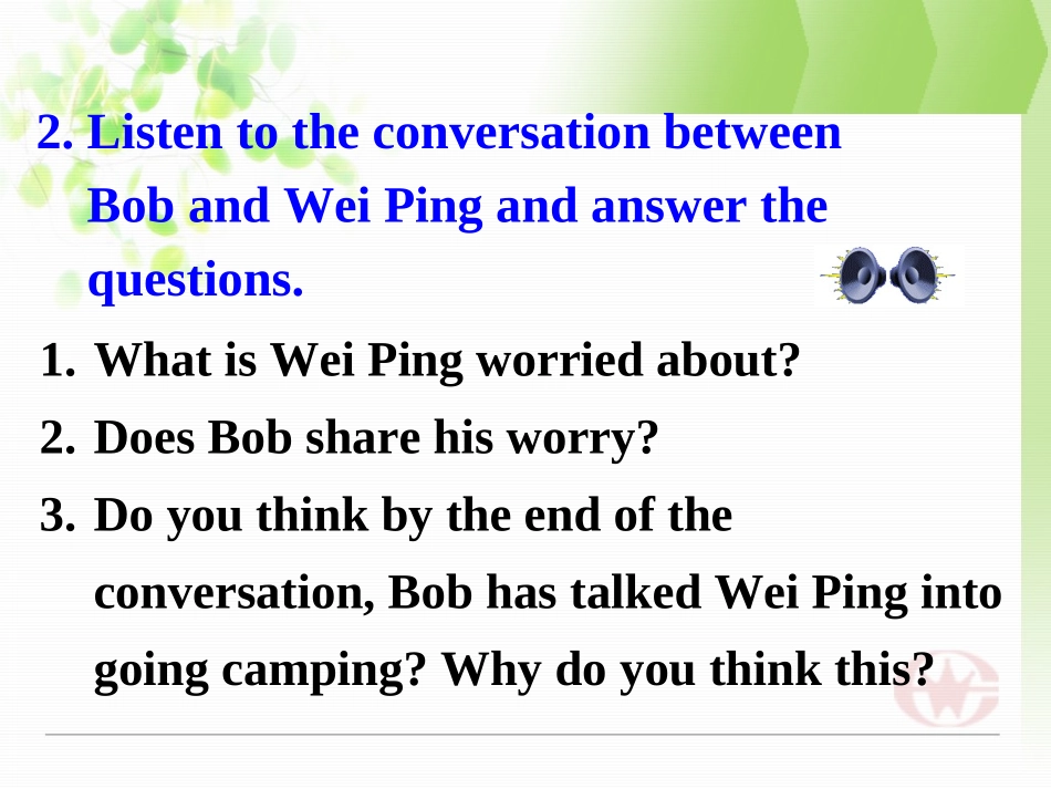 高中英语 Australia-Using language课件 新人教版选修9 课件_第3页