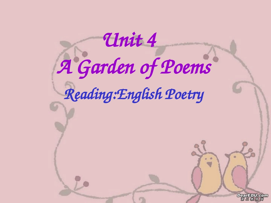 高二英语Unit4 period reading 人教版 课件_第1页