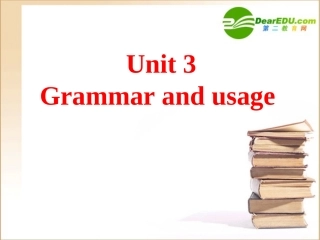 高中英语 m1unit3grammar课件 牛津版必修1 课件