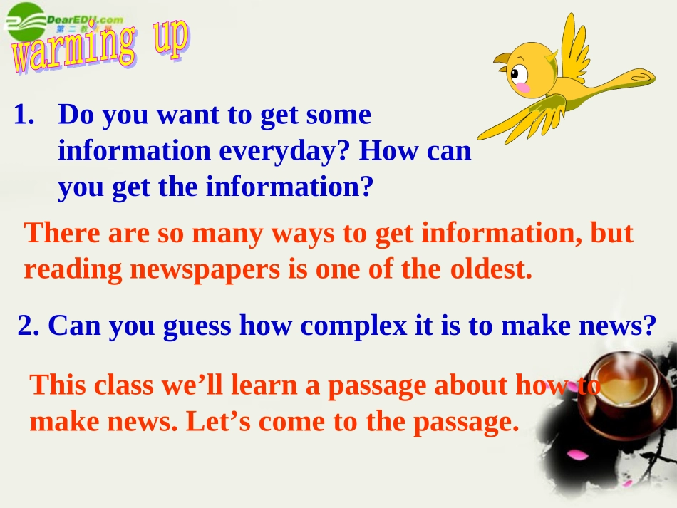 高中英语 Unit4(Making the news)Using Language-课件52 新人教版必修5 课件_第3页