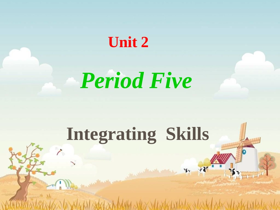 高中英语第一册Unit2 English around the world--Intergrating Skillsppt课件_第2页