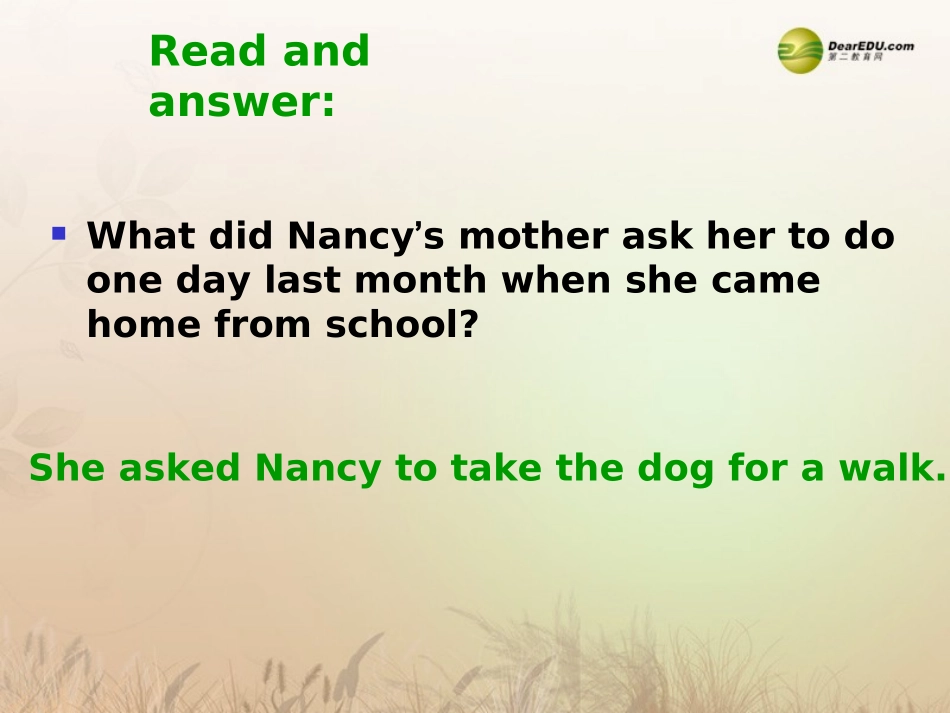 春八年级英语下册(Unit 3 Could you please clean your room？)Section A 3a-4c(含Grammar Focus)课件 (新版)人教新目标版 课件_第2页