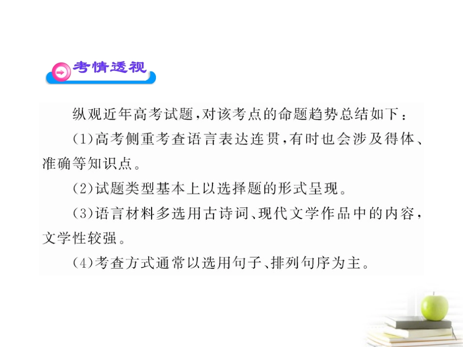 高中语文全程复习方略 15 扩展语句，压缩语段课件 新人教版 (湖南专用) 课件_第3页