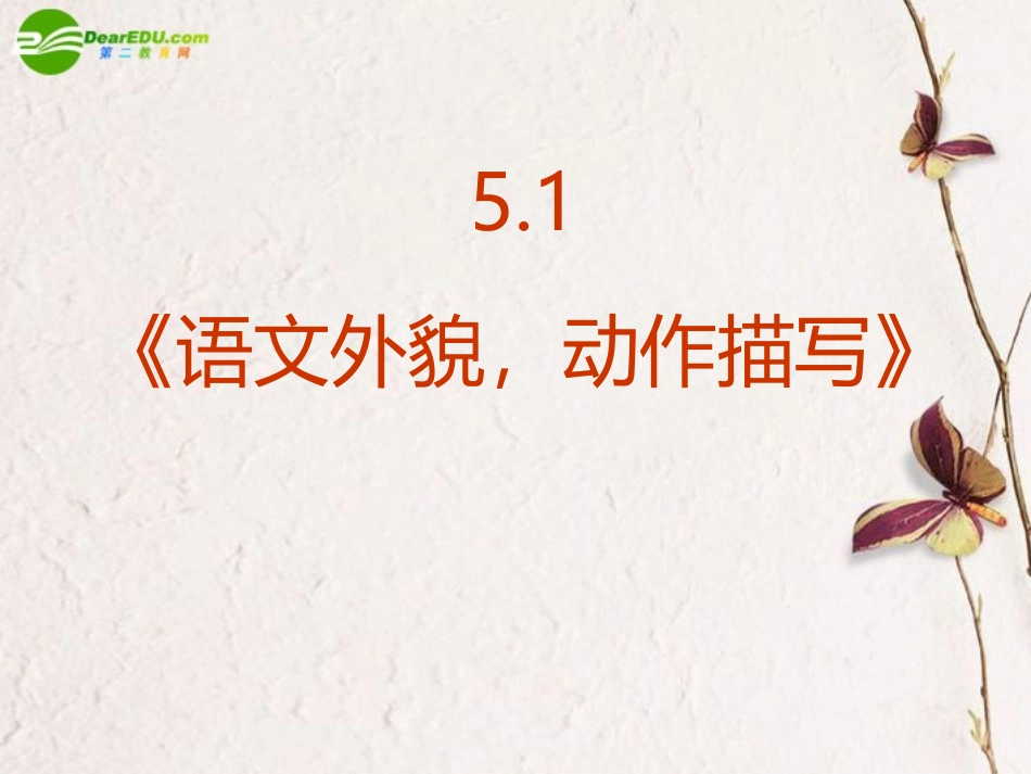 高中语文(语文外貌-动作描写)课件 新人教版必修1 课件_第2页