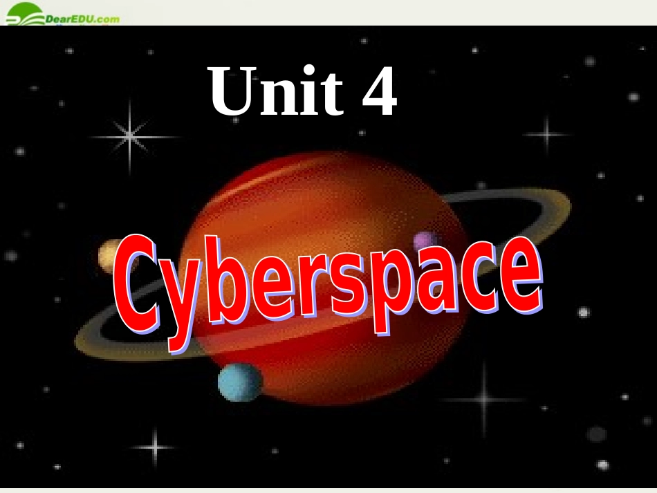高中英语 Unit4(Cyberspace)lesson1 Tomorrow's World课件5 北师大版必修2 课件_第1页