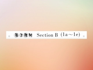 秋八年级英语上册 Unit 6 I m going to study computer science(第3课时)Section B(1a 1e)习题课件 (新版)人教新目标版 课件