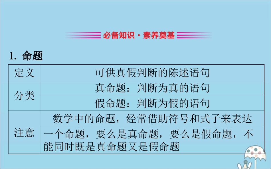 高中数学 第一章 集合与常用逻辑用语 121 命题与量词课件 新人教B版必修1 课件_第3页