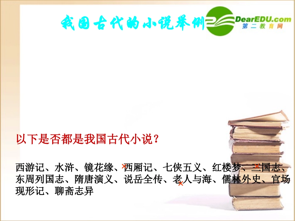 高中语文：(我国古代小说的发展及其规律3)课件_第3页