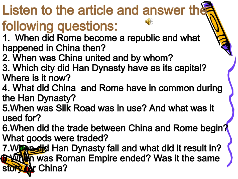 高中英语：unit3 Back to the past-project课件(牛津译林版必修3) 课件_第3页