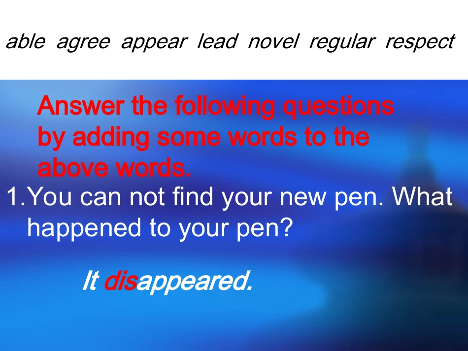 高中英语必修5Unit3 word power ppt0 课件_第2页