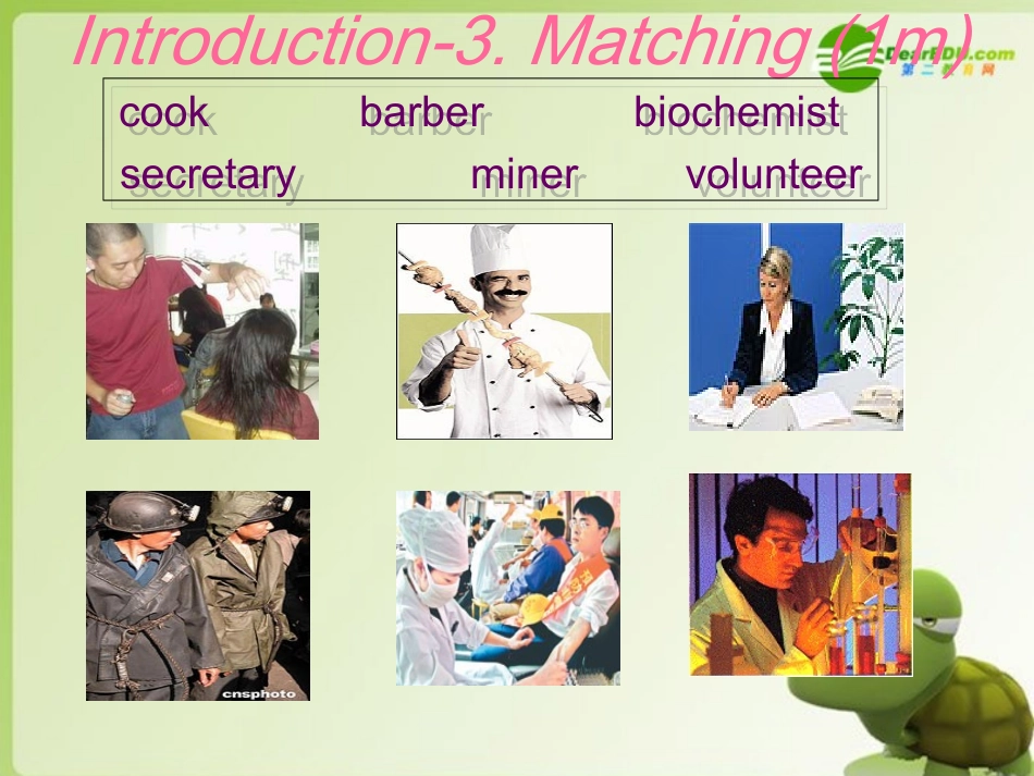 高中英语 Module 2(A Job Worth Doing)-Introduction & reading课件 外研版必修5 课件_第3页