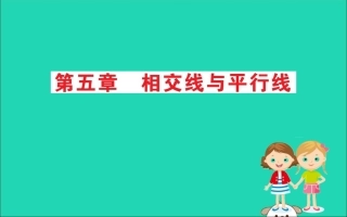 版七年级数学下册 期末抢分必胜课 第五章 相交线与平行线课件 (新版)新人教版 课件