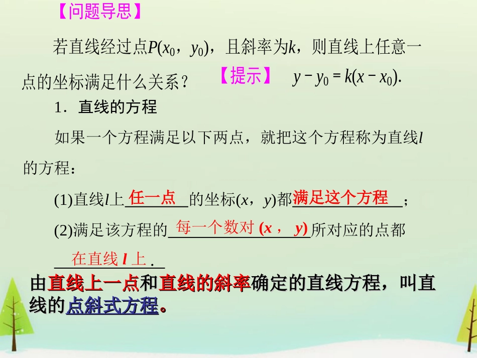 高中数学 321直线的点斜式方程课件 新人教版必修2 课件_第2页