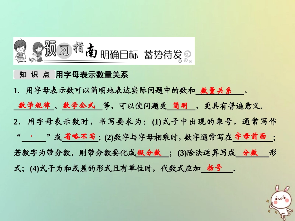 秋七年级数学上册 第3章 整式的加减 3.1.1 用字母表示数课件 (新版)华东师大版 课件_第2页