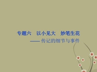 高中语文 专题六居里夫人传课件 苏教版选修(传记选读) 课件