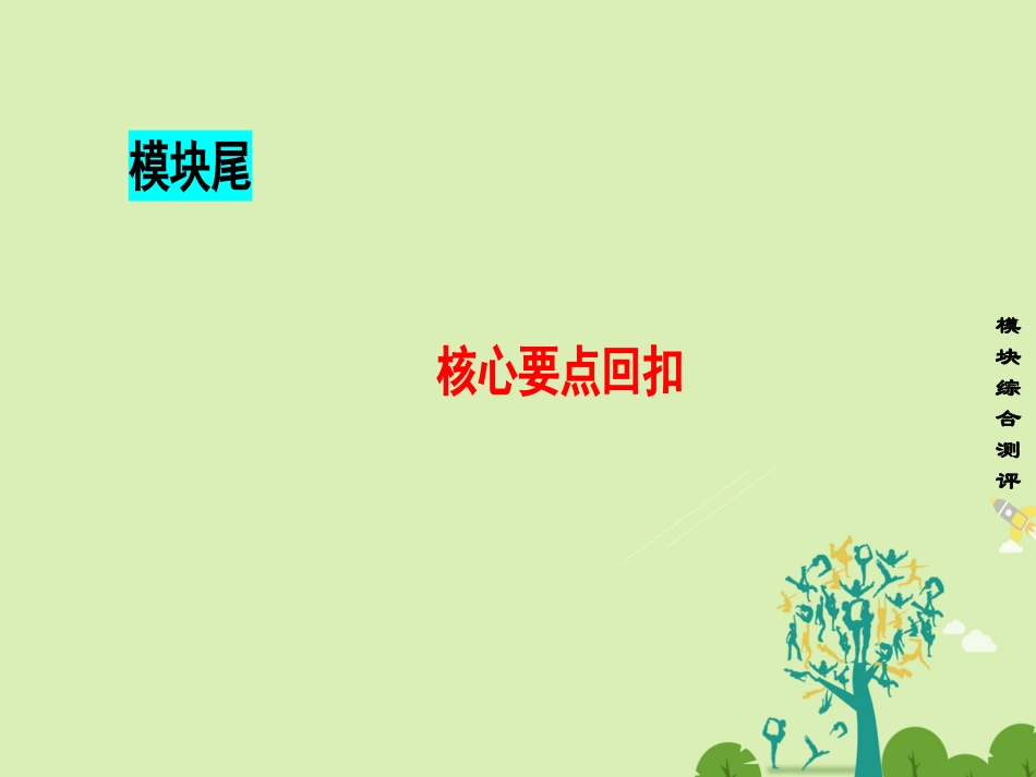 高中英语 Module 2 My New Teachers 核心要点回扣课件 外研版必修1 课件_第1页