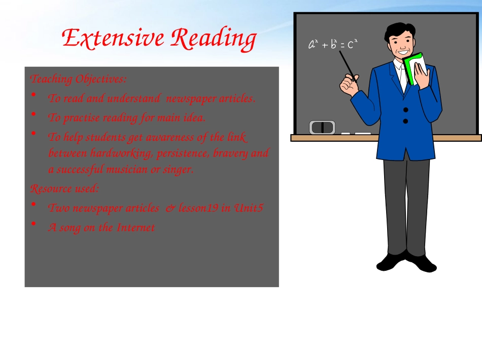 高中英语 Unit5 Lesson 3(Extensive Reading)课件 北师大版必修2 课件_第1页