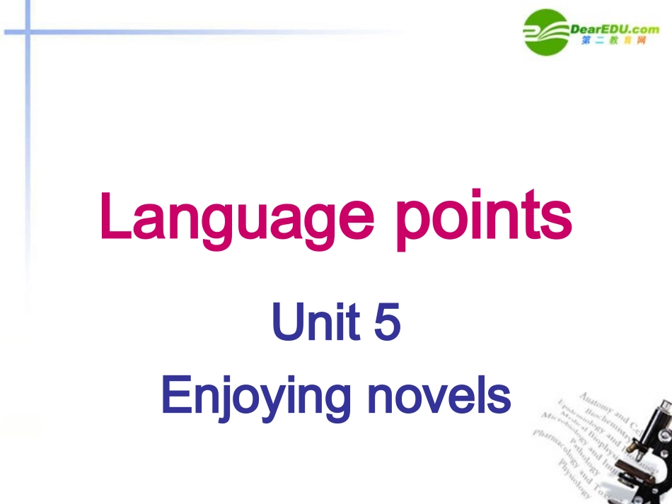 高中英语 Unit 5-Language points课件 新人教版选修10 课件_第1页