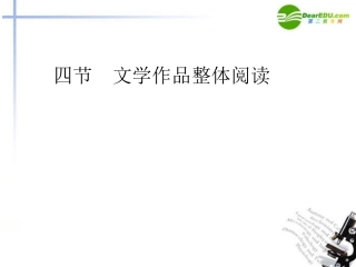 高三语文总复习 第三部分现代文阅读 第一章文学作品阅读第四节文学作品整体阅读配套课件 苏教版 课件