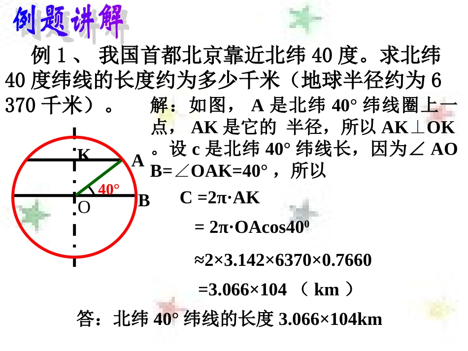 球(二) 高二数学课件简单几何体全集[整理九套]人教版 高二数学课件简单几何体全集[整理九套]人教版_第1页