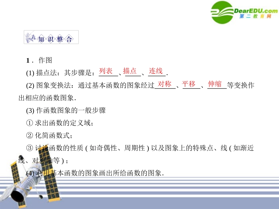 金版高考数学 第一章第八节 函数的图象课件(文) 北师大版必修1 课件_第2页