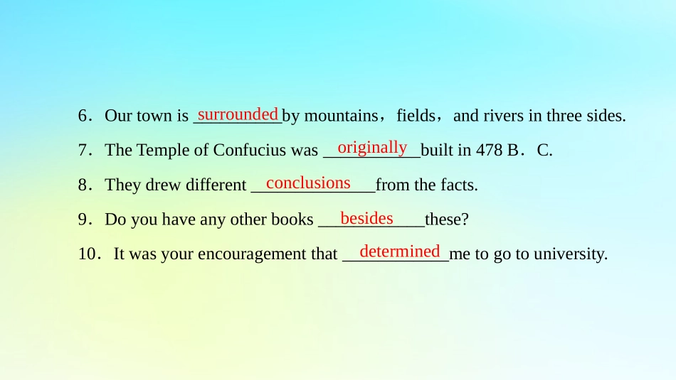 高中英语 Unit 6 Design Section Ⅵ Language PointsⅢLesson 4，Communication Workshop，Culture Corner Bulletin Board课件 北师大版必修2 课件_第3页