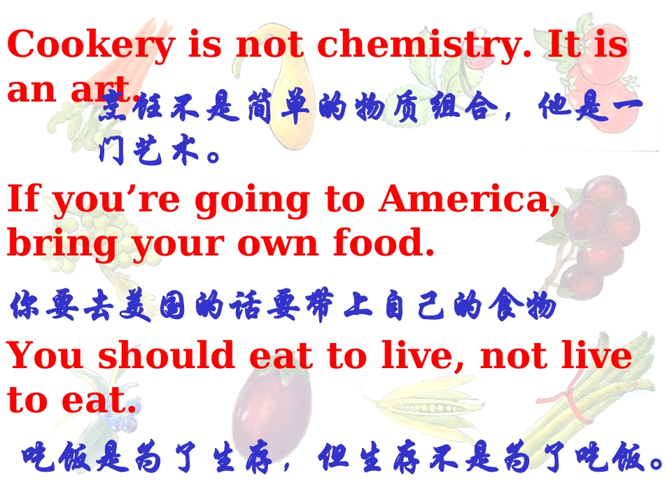 高二英语 Module 3(Foreign Food)课件(外研版选修8) 课件_第3页