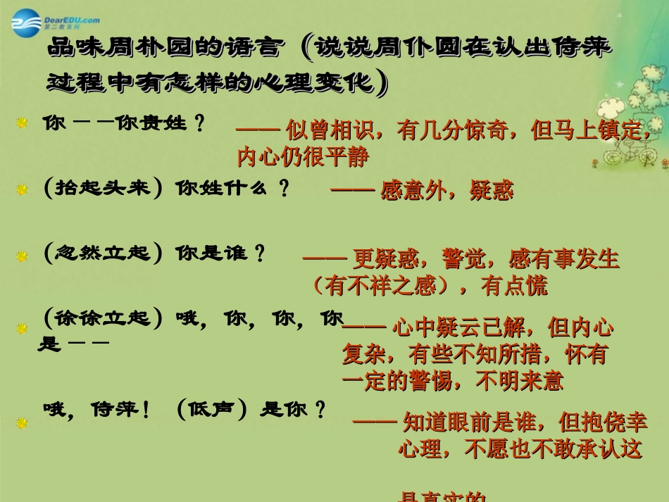 高中语文(雷雨)周朴园心理分析形象分析课件 粤教版必修5 课件_第3页