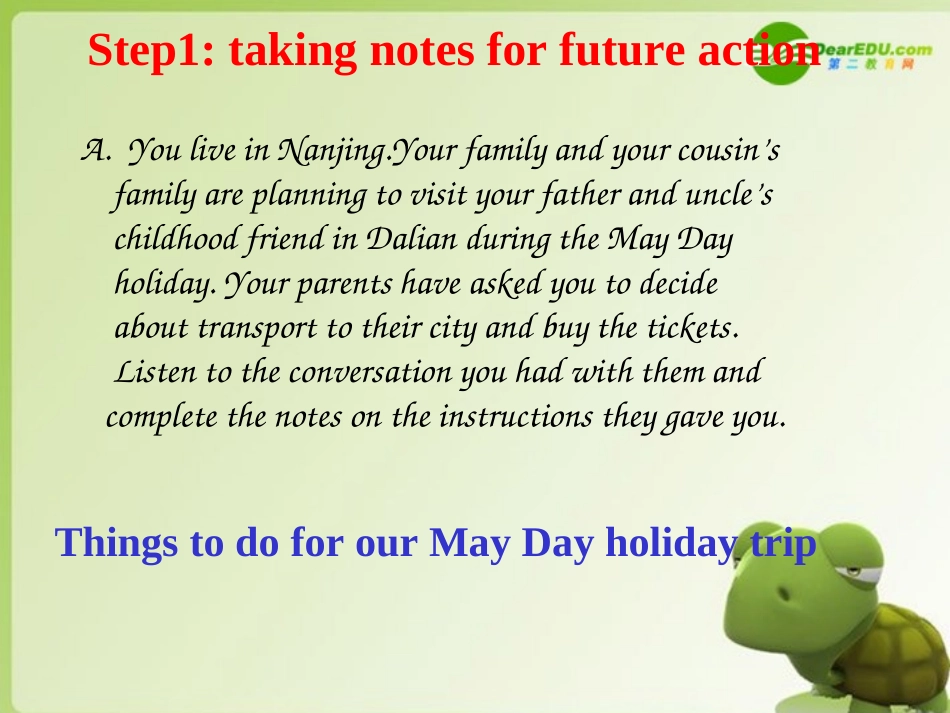 高中英语 Unit4 public transport-Task课件 牛津译林版选修7 课件_第3页