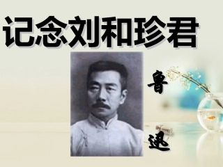 高中语文 纪念刘和珍君课件2课件 新人教版必修1 课件