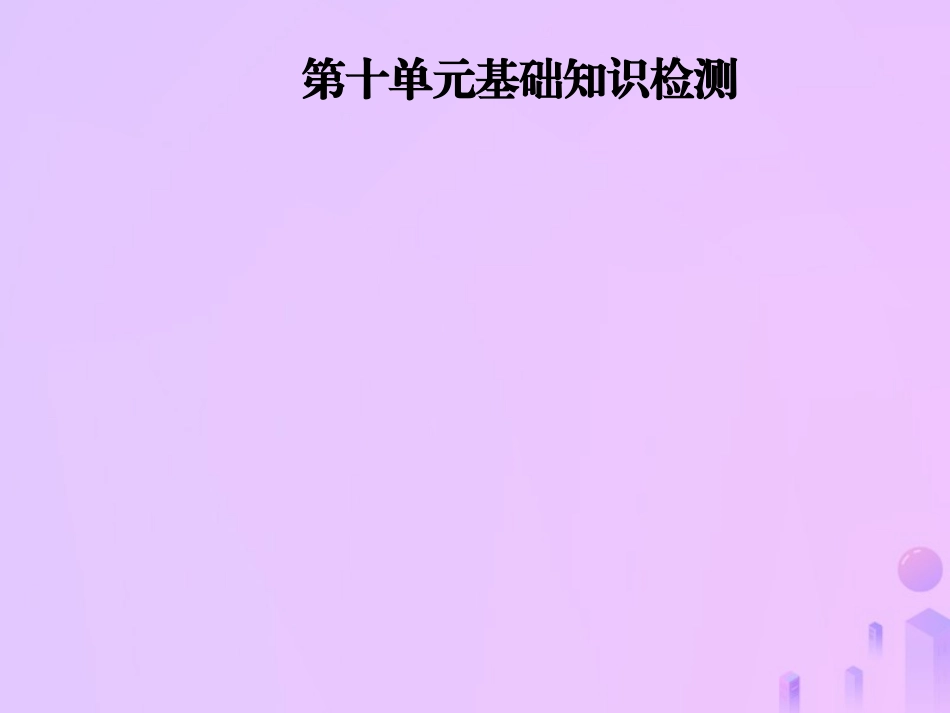 秋八年级英语上册 Unit 10 If you go to the party，you ll have a great time基础知识检测导学课件 (新版)人教新目标版 课件_第1页