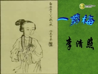 高三语文 一剪梅复习课件