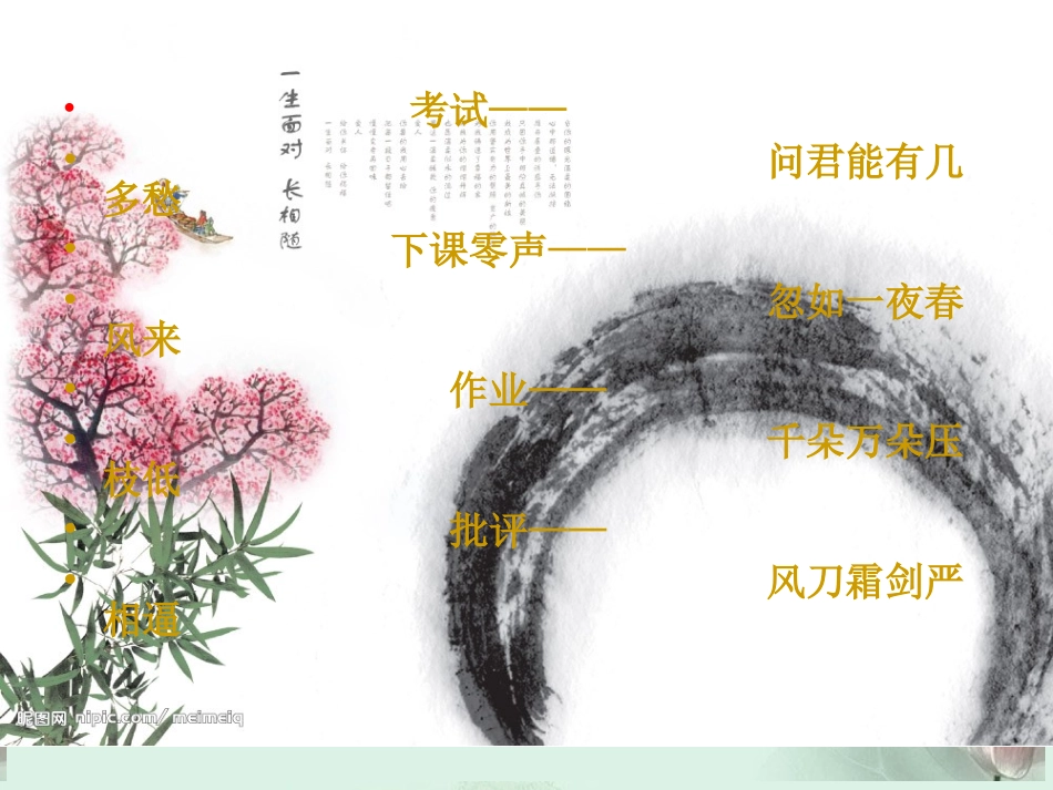 高考语文专题复习 (诗歌鉴赏 形象)课件 新人教版 课件_第2页